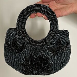 Sparkly beaded handbag